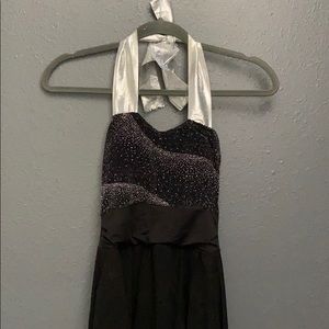BLACK HI-LO DRESS